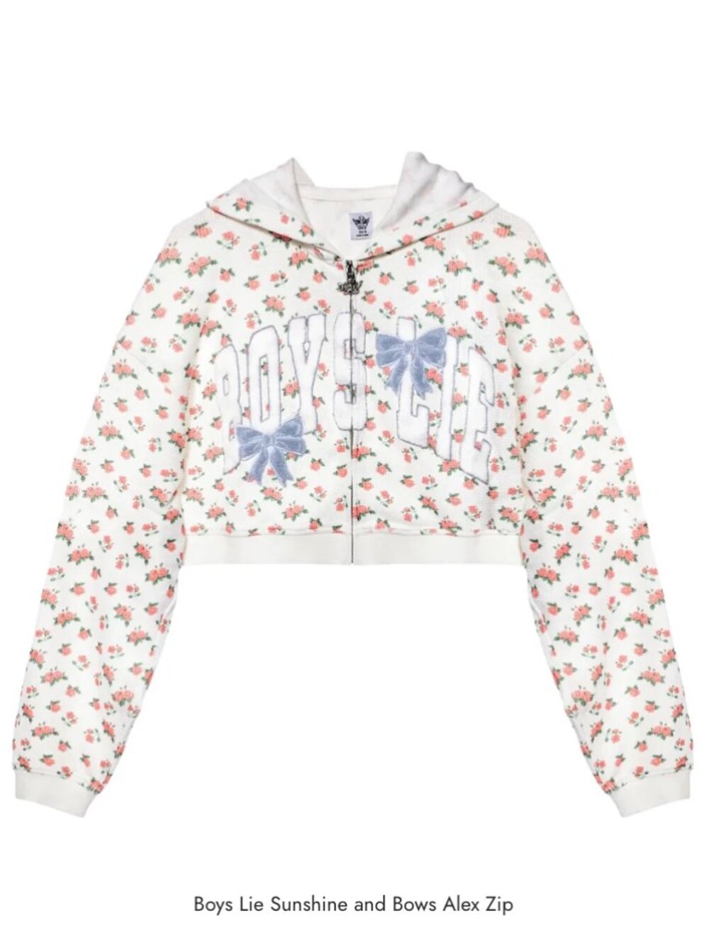 NWT!! Boys Lie Sunshine and Bows Alex Zip-flowers